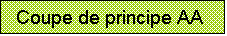 Zone de Texte: Coupe de principe AA

