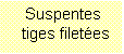 Zone de Texte: Suspentes
 tiges filetes
