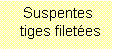 Zone de Texte: Suspentes
 tiges filetes
